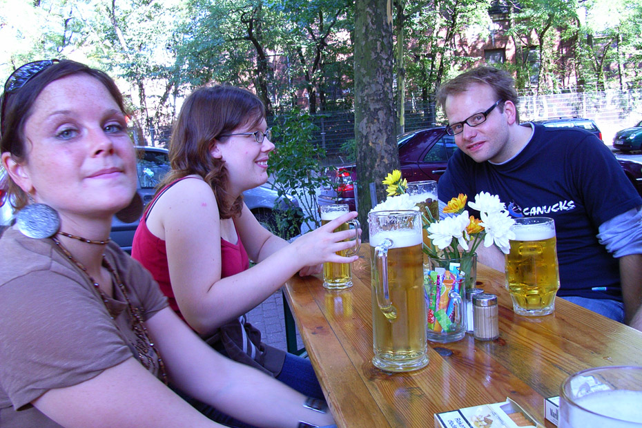 Het eerste biertje in hamburg