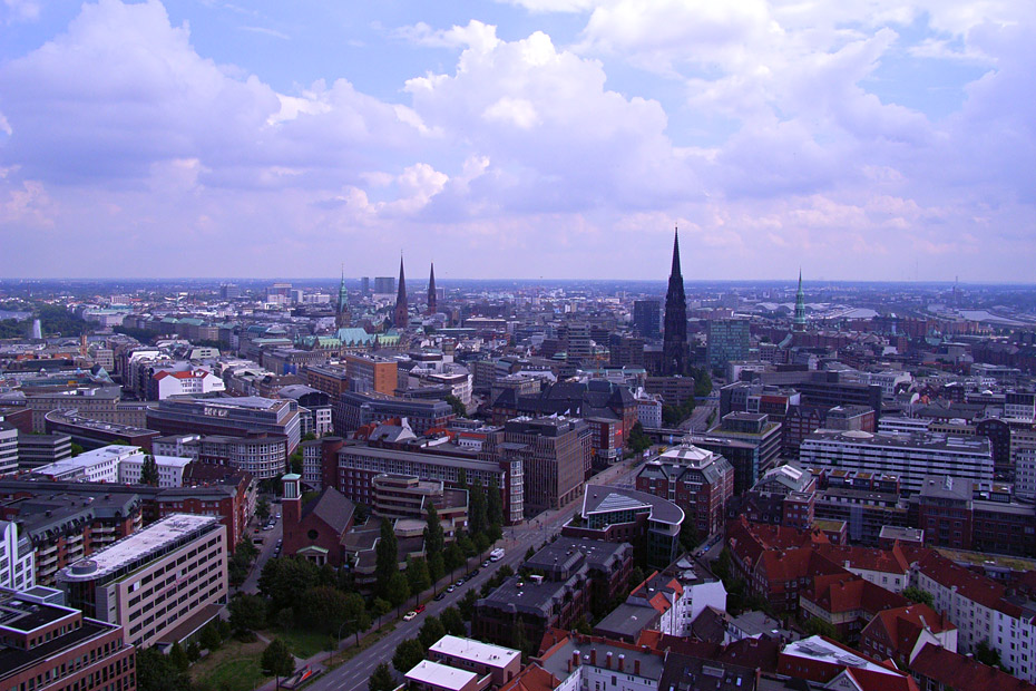 Uitzicht vanuit de toren van de Michelkerk