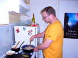 Bas roert in de Risotto