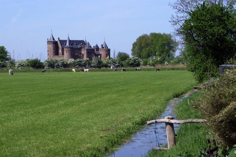 Muiderslot in de verte