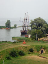 Oude boot bij Muiden