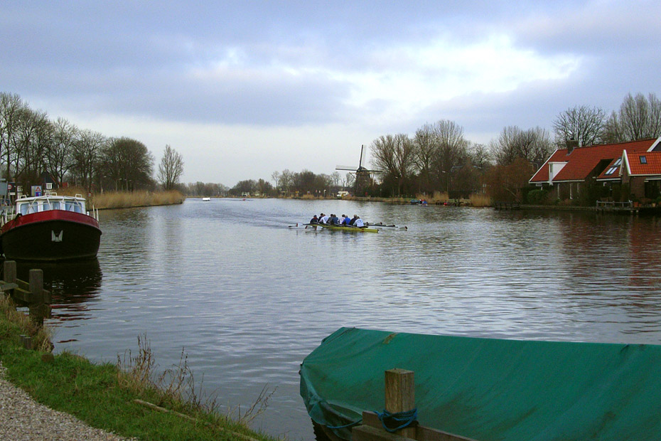 Roeiers op de Amstel