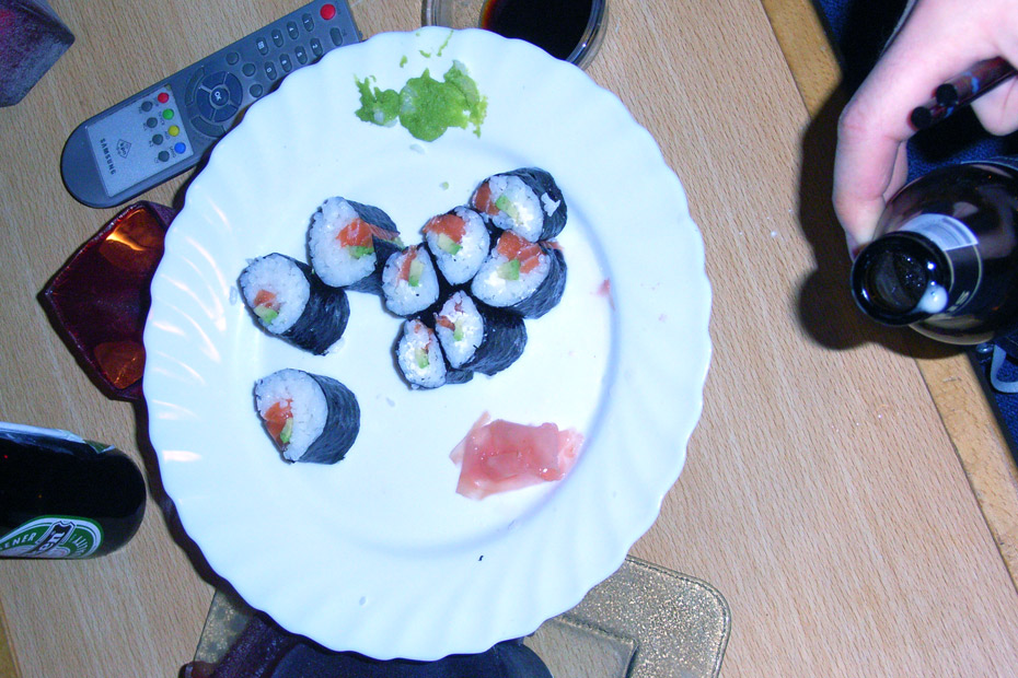 Zalm avocado creamcheese sushi