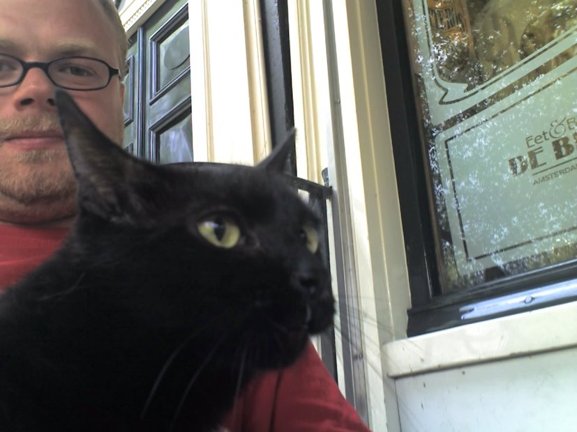 Bas met kat