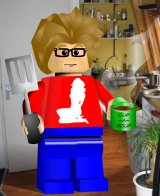 Baschie als lego-mannetje