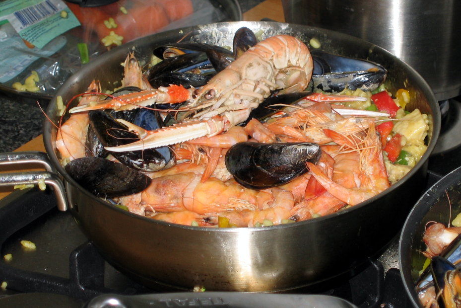 Paella bij Bas