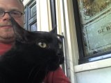 Bas met kat