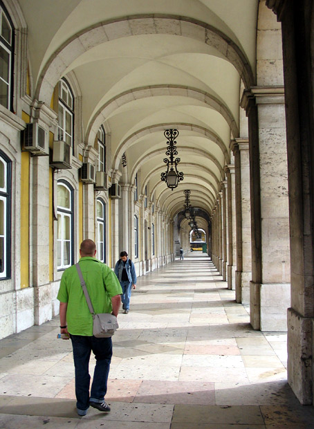 Gallerij bij het Praça do Comércio