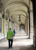 Gallerij bij het Praça do Comércio