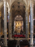 Het schip van de kerk van de Mosteiro dos Jerónimos