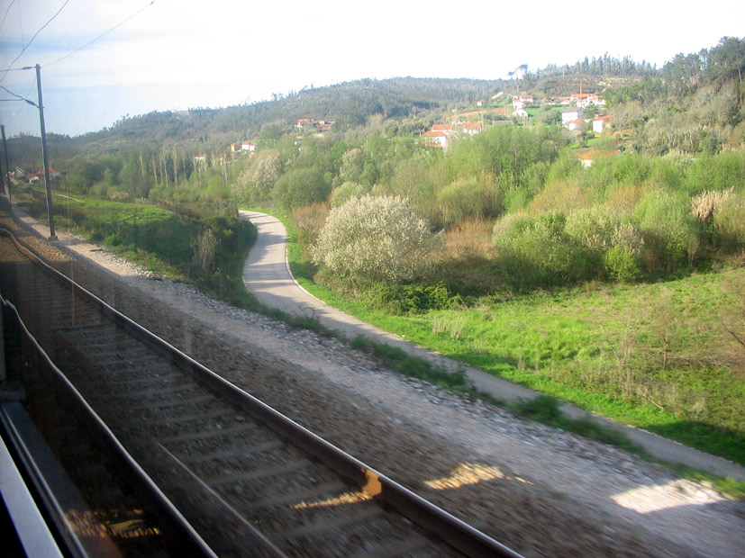 Blik op het spoor